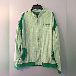 Vintage Coogi Track Jacket Size 4X Green Checked